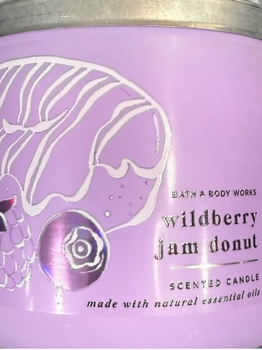 Wildberry Jam Donut Candle